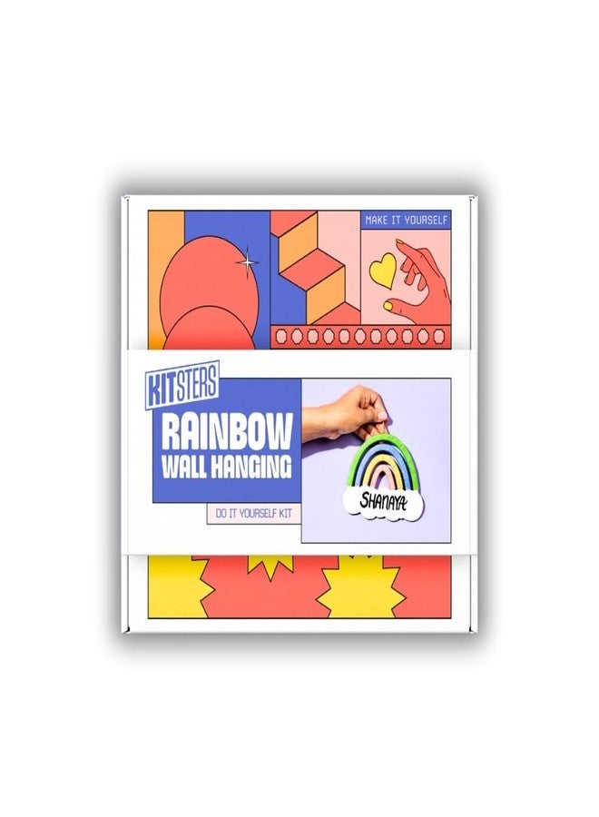 KITSTERS DIY Rainbow Wall Hanging Painting Kits | DIY Craft Kit, Paint at Home, Gift for Her, Craft Kit for Kids, Gift for Him, Paint Party for Kids, Rainbow Crafts - Image 4